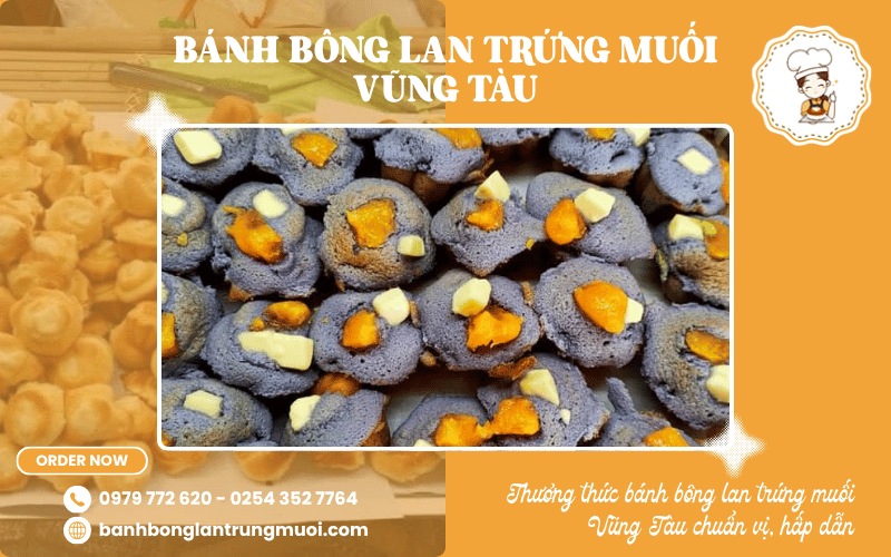 bánh bông lan trứng muối Vũng Tàu