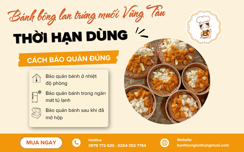 Bánh bông lan trứng muối Vũng Tàu