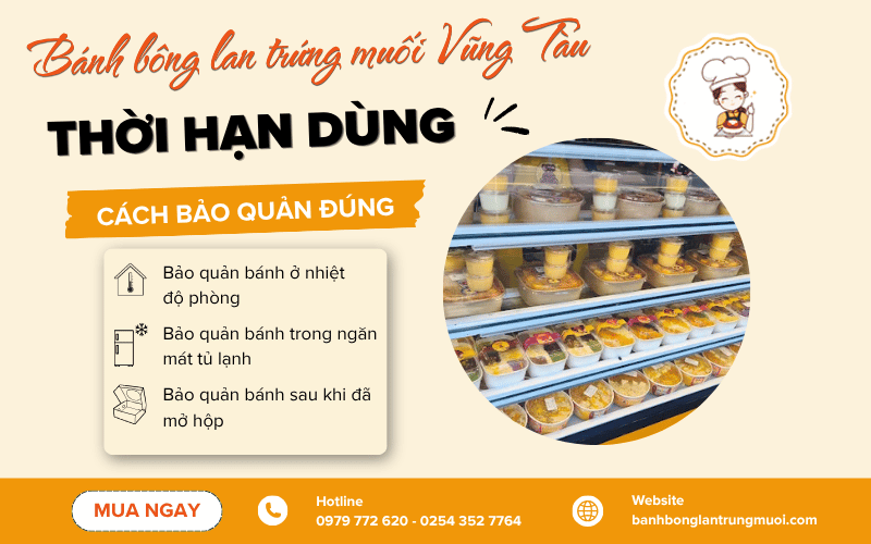 Bánh bông lan trứng muối Vũng Tàu