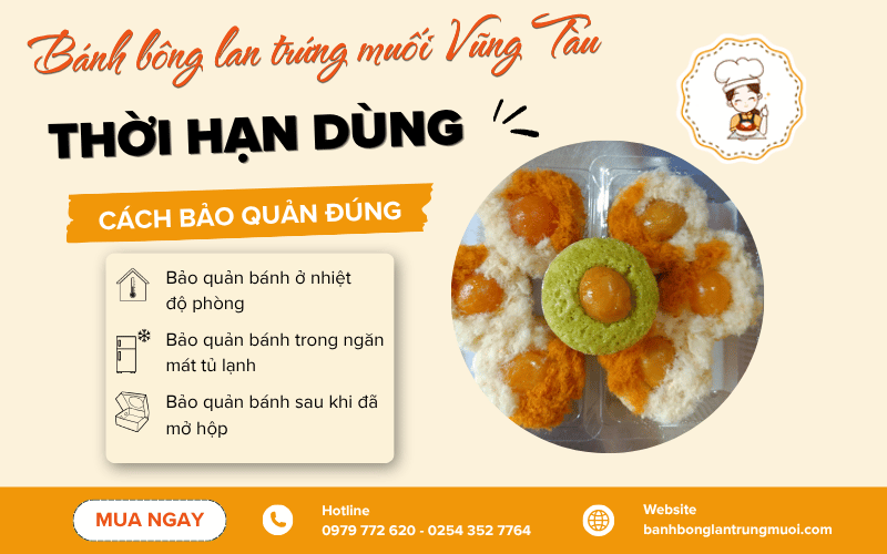 Bánh bông lan trứng muối Vũng Tàu