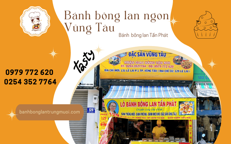 Bánh bông lan ngon ở Vũng Tàu